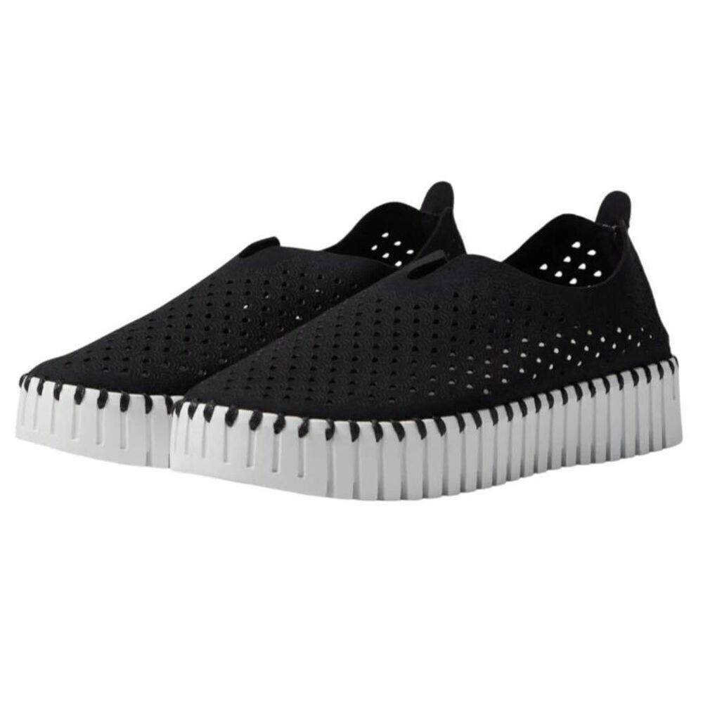 ILSE JACOBSEN Tulip 3373 Platform Sneaker In Black Size 40